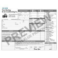 HV-1036 HVAC Time & Mileage Invoice 